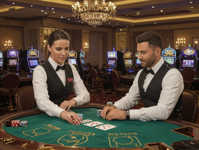 Live Poker mit professionellem Dealer